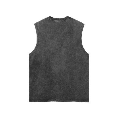 Cast all your anxiety on Him - Distressed Sleeveless Tank