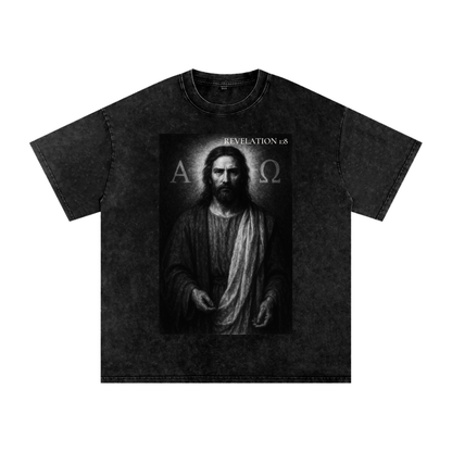 Revelation 1:8 - Acid Wash Oversize T-Shirt