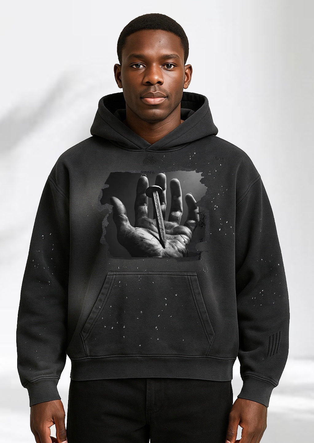 Salvation is Free - Vintage Wash Frayed Fleece Hoodie